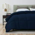 thumbnail image 2 of DNG Creations 1 Piece Damask Stripe Comforter 100% Egyptian Cotton 550 GSM Filling ( Twin/Twin XL Size ) All Season 800 Thread Count - Stripe Navy Blue Colour, 2 of 6
