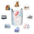 thumbnail image 4 of Sikiie Cute Elephant Print Round Dirty Clothes Basket, Waterproof Standing Foldable Storage Basket, for Laundry Room, Bedroom, Bathroom Storage-Small, 4 of 6
