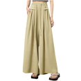 thumbnail image 2 of Wide Leg Pants for Women Xunlbb Women's High Waisted Pants Fashion Womens Casual Solid Color Elastic Loose Pants Straight Wide Leg Trousers With Pocket, M-2XL, 2 of 6