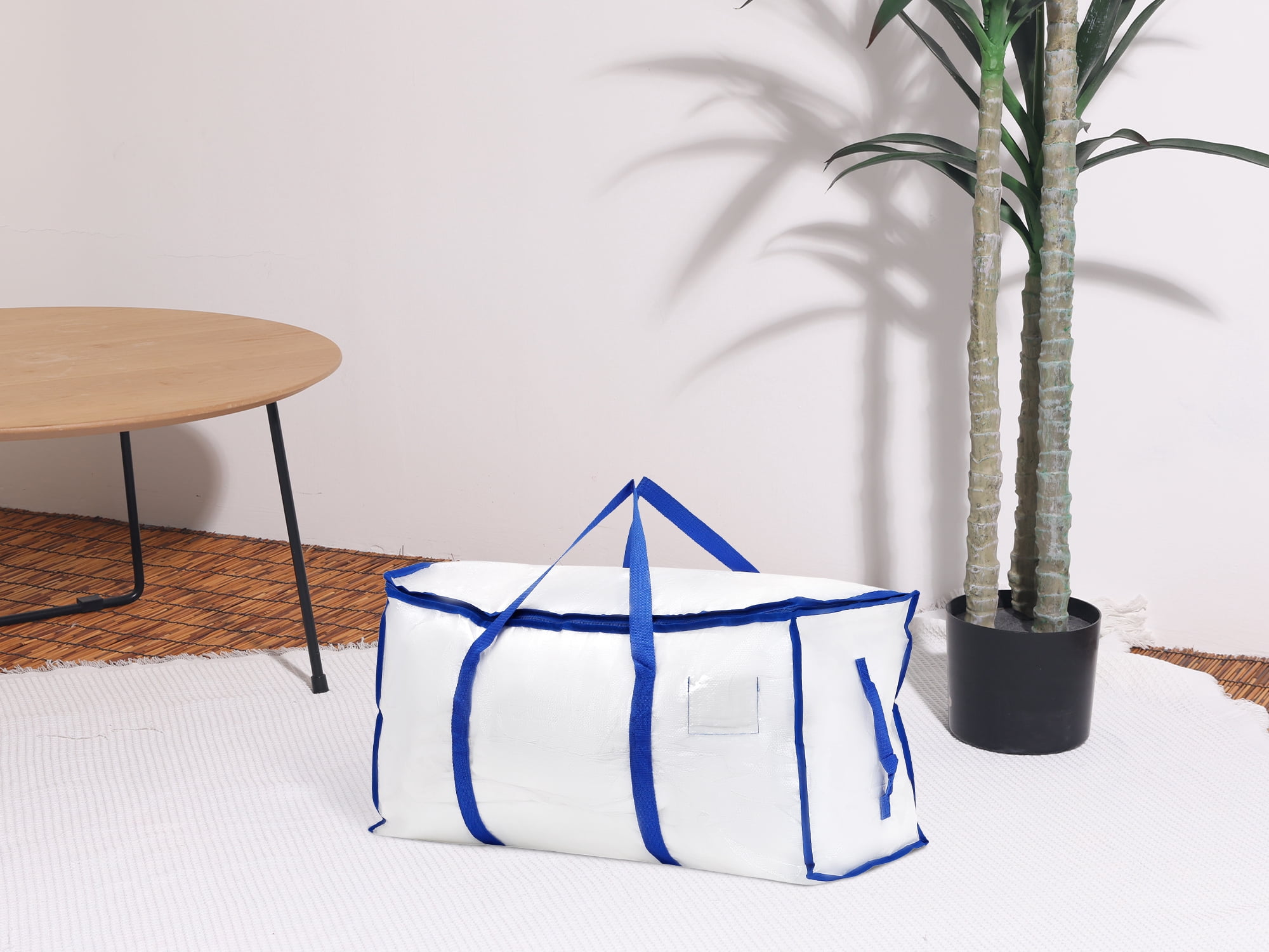 Unique Bargains 1 Pack Clothes Storage Foldable Storage Bags for Closet Organizers Blue