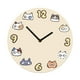 thumbnail image 2 of Reloj de pared con diseño de gato, silencioso, redondo, fácil de leer, único, de madera, decorativo. 25 cm, 2 of 9