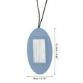 thumbnail image 2 of Unique Bargains 1 Pc Oval Elastic Cord Luggage Tag for Travelling Blue Polyurethane, 2 of 5