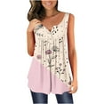 thumbnail image 2 of SMihono Hauts pour Femmes Débardeur Mode Imprimé Col Rond Ample Sans Manches Blouse Débardeur d'Été pour Femmes, 2 of 4