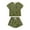 Green, variant on WOYY Toddler Girls Outfits Short Sleeve Cotton T-Shirt Shorts Sleepwear, Sizes 2-3T