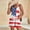 #001-Multicolor, variant on Haivin Romper for Woman with Pockets and Independence Day Print for Summer, Casual and Holiday Use
