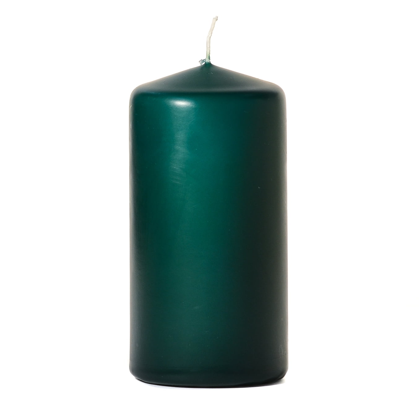 1 Pc 3x6 Hunter Green Pillar Candles Unscented 3 in. diameterx6 in