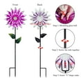 thumbnail image 5 of Decorative Garden Stakes Outdoor Decor Purple Metal Flower Garden Decorations 3D Metal Yard Art Outdoor Lawn Pathway Patio Ornaments, 5 of 6