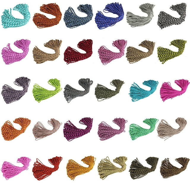 Corde de Fixation pour Tente de Camping 100m 5mm 7-core en polyester, Corde Tressée pour Parapluie, Corde de Sauvetage Extérieure pour la Maison