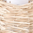 thumbnail image 2 of Fichiouy 40cm Weaving Rattan Ceiling Pendant Light Shade Bird Nest Hanging Lamp E27 Golden, 2 of 8