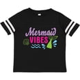 thumbnail image 3 of Inktastic Mermaid Vibes with Tail and Seashell Girls Toddler T-Shirt, 3 of 5