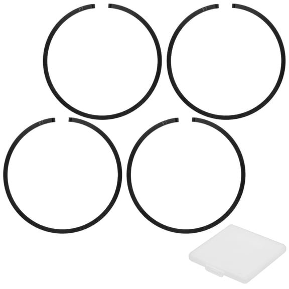Uxcell 4-Pack Engine Piston Rings Kit, 44mm x 1.5mm Thick Ductile Iron Piston Ring Set Standard Replacement for Small Engines/Motors/Machinery [Black]