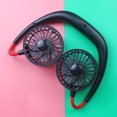 thumbnail image 1 of Mistaha Portable Hanging Neck Fans Hands-Free Air Cooler USB Rechargeable 3 Speed Adjustable Colorful Light, 1 of 8