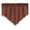 🥝 Coffee_New#1029, variant on Polyester Solid Color Triangular Short Curtains Through Rod For Bedroom Living Room Kitchen