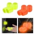 thumbnail image 1 of 8x Tapas lvula de Neumático de Coche Tapas de Neumático de Bicicleta Iluminadas para Bicicleta Motocicleta Naranja amarillo Sharpla Tapas de vástago de válvula de neumático, 1 of 8