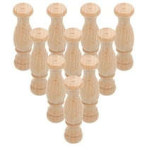 WORGEOUS 10pcs DIY Unfinished Wooden Baluster Spindles Decorative Unpainted Wood Post Handrail for DIY Staircase Woodworking Crafts