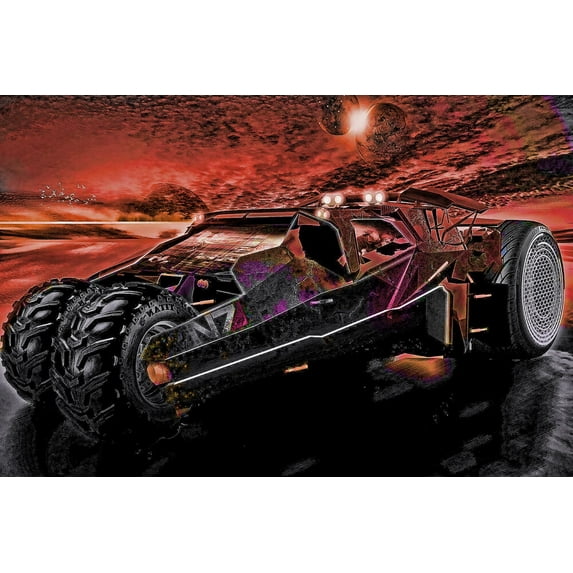 Batmobile - CANVAS OR PRINT WALL ART