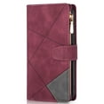 thumbnail image 6 of Decase Leather Wallet Case for Samsung Galaxy Z Fold 5,Large Capacity 9 Card Slots Zipper Pocket Kickstand Magnetic Clasp Lanyard Shockproof Flip Case for Galaxy Z Fold 5,Winered, 6 of 9