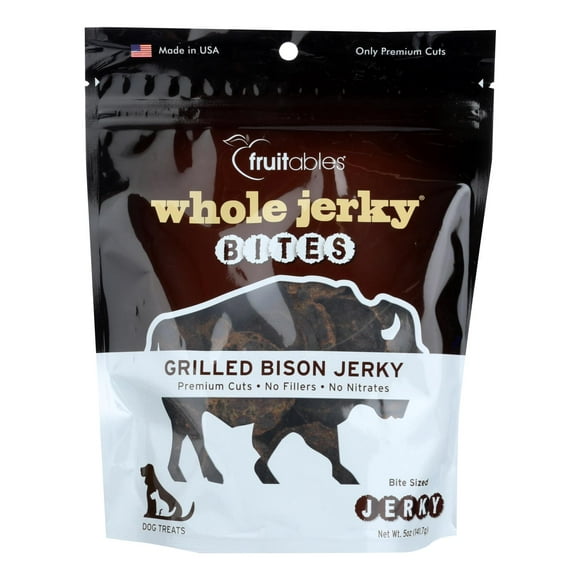 Fruitables - Dogtrts Jrky Grilld Bison - Caisse de 8-5 Oz