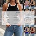 thumbnail image 3 of VBVC Women's Contrast Trim Side Cutout Ribbed Tank Top , Ladies' Slim Fit Sleeveless Cami , Summer Y2K Trendy Streetwear Shirt For Women,Army Green,S-2XL, 3 of 7