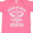 thumbnail image 4 of Inktastic Handpicked for Earth by My Cousin in Heaven with Angel Wings Boys or Girls Baby Bodysuit, 4 of 5