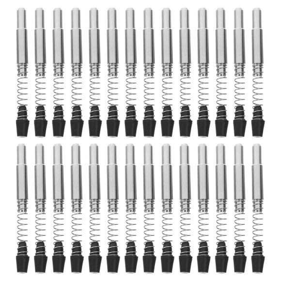 FRCOLOR Spring Pin 50pcs Stainless Steel Curtain Wall Spring Bolt Spring-loaded Plunger Locating Pin Spring Catch for Mechanical Industry (0.6x0.6x3.5cm Assembling),0.24"X0.24"X1.38"