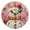 Black, variant on Round Clock Black Clock 9.84*9.84 Inch Round Art Clock Decorative Clock Creative Clock Dual-Purpose Clock Wall Clock Clock Fashion Decoration Cartoon Pink Christmas Snowman