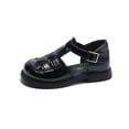 thumbnail image 1 of Cathalem Girl's Platform Sandals Open Toe Chunky Low Heel Rhinestone Princess Dress Shoes,Black 30, 1 of 4