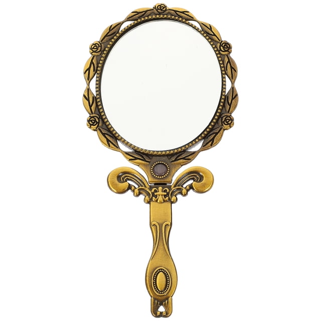 MasteelfCA Makeup Mirror Cosmetic Mirror Folding Makeup Mirror Delicate Handheld Mirror