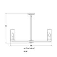 thumbnail image 5 of Grantley 6 Light Matte Black Wheel Chandelier Fixture Clear Glass Shade, LED Compatible, Damp Rated, 5 of 10