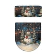thumbnail image 2 of HELLHERO Snowman Toilet Seat Lid Cover Set 2 Pack 17x21 Inches Fashion Merry Christmas, 2 of 8