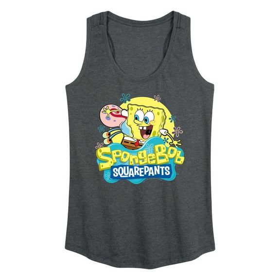 SpongeBob SquarePants - SpongeBob and Gary - Women's Racerback Tank Top