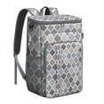 thumbnail image 1 of Vintage Fashion Cooler Backpack – Leak-Proof & Waterproof Backpack Cooler Bag with Plaid Print, High-Performance Insulation for Camping & Work Lunch, 1 of 6