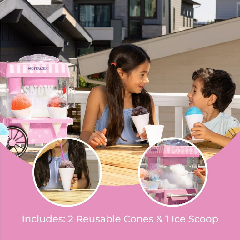 Nostalgia NSCM525PK Snow Cone Maker Pink - Walmart.com