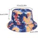 thumbnail image 2 of Sombrero de pescador unisex de verano para mujer y hombre, de algodón, reversible, de doble cara, con efecto tie-dye, para playa, para actividades al aire libre, 2 of 4