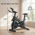 thumbnail image 6 of EDX Exercise Bike with LCD Monitor & Infinite Resistance, Adjustable Seat & Handlebar, Bluetooth App Compatible Indoor Cycling Bike for Home Gym, 300 lb Capacity, Blue, 6 of 9