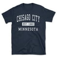 thumbnail image 1 of Chisago City Minnesota Classic Established Men's Cotton T-Shirt, 1 of 1