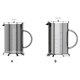 thumbnail image 4 of Monstrate Cafetera de prensa francesa, hervidor de agua, máquina Manual, contenedor de vidrio aislado, filtro conveniente, regalo portátil Juegos de servir café y té Plata, 4 of 6