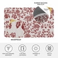 thumbnail image 3 of Farmhouse Red Door Mat Indoor Outdoor, Vintage Flower Leaf Botanical Plant Non Slip Welcome Mat with Rubber Backing, Absorbent Fabric Front Door Mats Entryway Rug for Home Patio Entrance 16"x24", 3 of 8