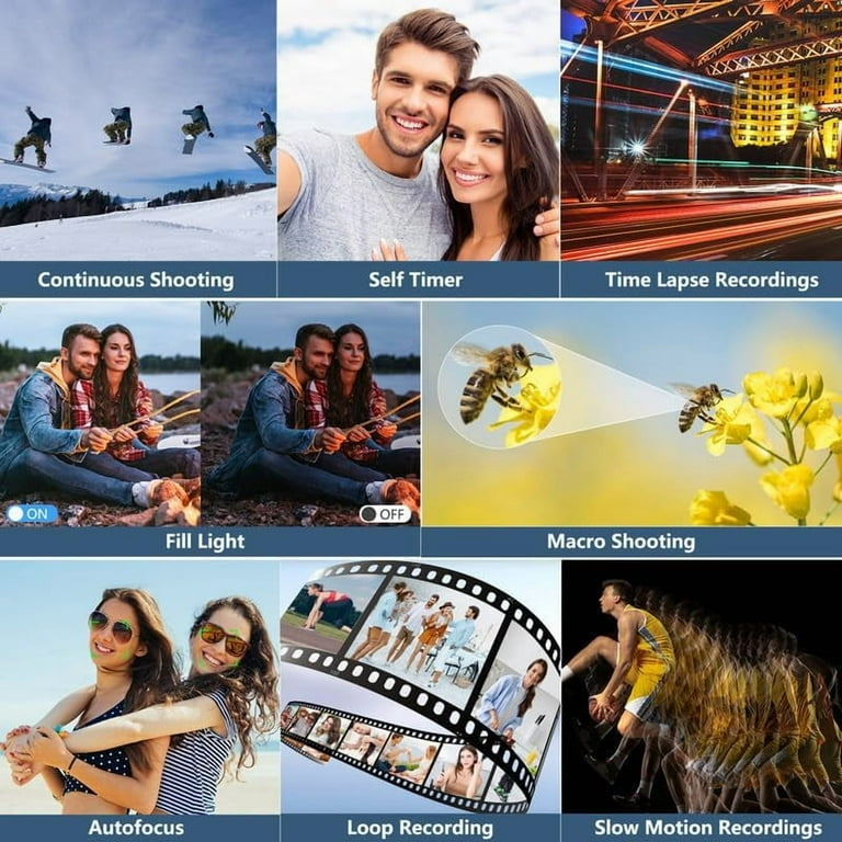 XLURC 4K Digital Camera for Photography with Wifi 64MP Vlogging