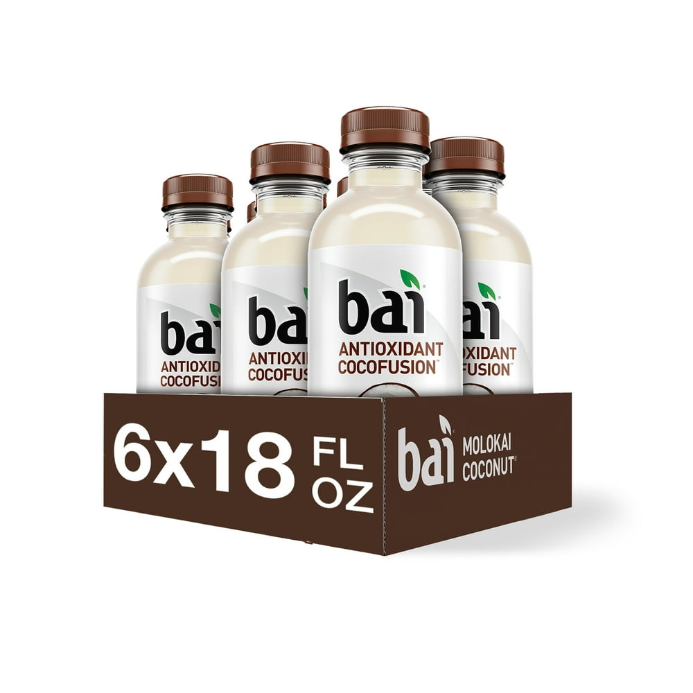 Bai Coconut Flavored Water, Molokai Coconut, Antioxidant Infused Drinks