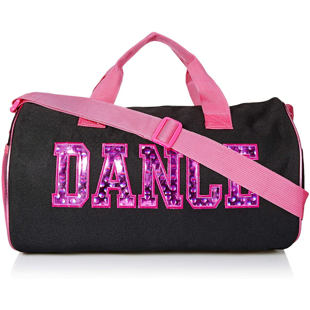 Dance Duffel Bag With Multicolored Dance Print (Black/Fuchsia ...