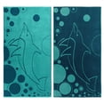 thumbnail image 3 of Superior 2-Piece Mystic Dolphin Cotton Beach Towel Set, Teal/ Blue, 3 of 10