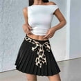 thumbnail image 5 of Pleated Skirts for Women High Waisted Tennis Skirt Athletic Skorts with Pockets Shorts Workout Golf Skort Leopard Pattern XL, 5 of 8