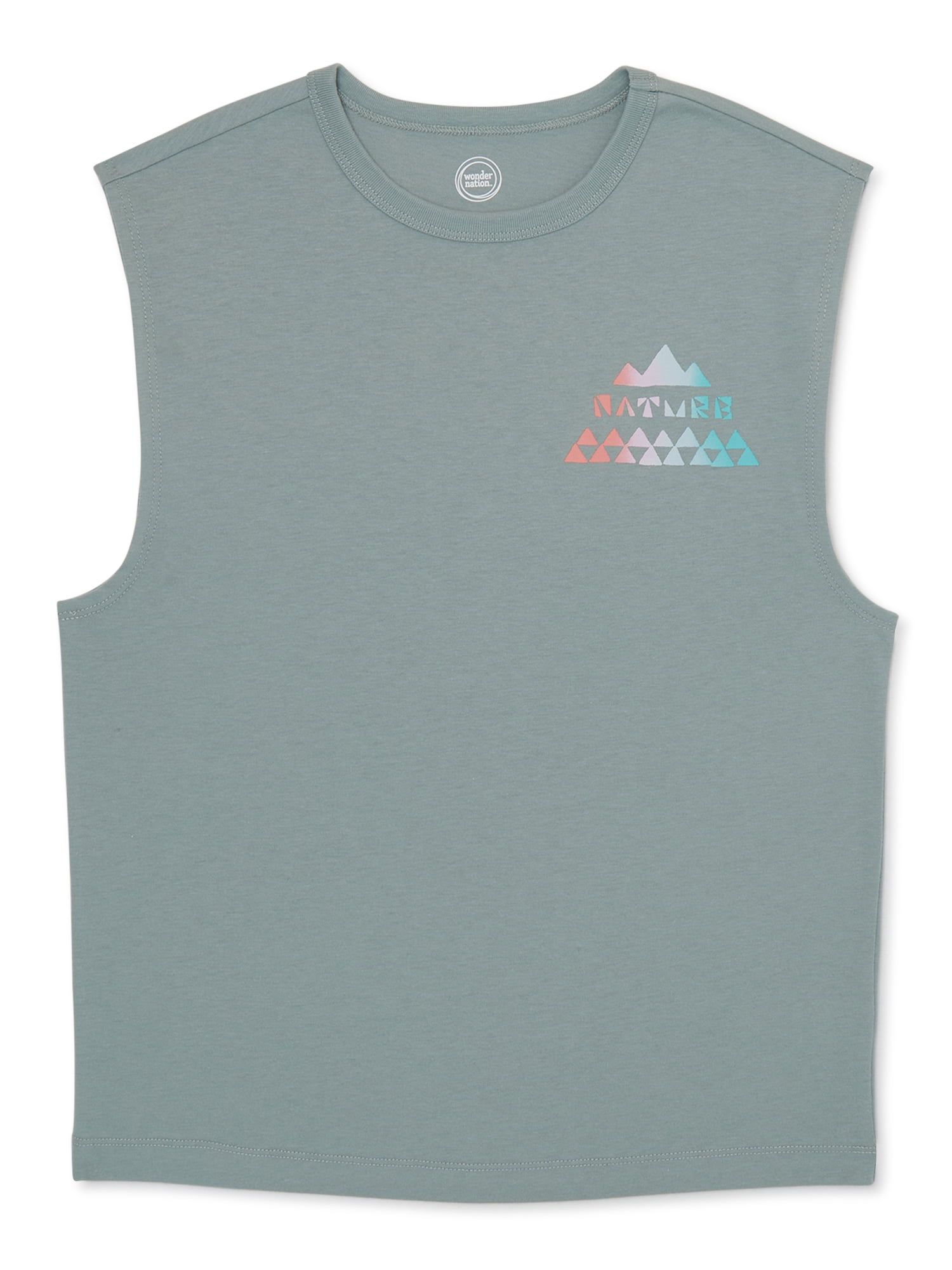 Way to Celebrate Americana Boys’ Graphic Muscle Tank – Husky Sizes 4-18