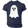 thumbnail image 2 of Mens Halloween Shirts Plus Size Short Sleeve Halloween Costume Graphic Spooky Ghost Print Halloween Tee, 2 of 5