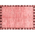 thumbnail image 1 of Ahgly Company Machine Washable Indoor Rectangle Abstract Red Modern Area Rugs, 2' x 5', 1 of 4