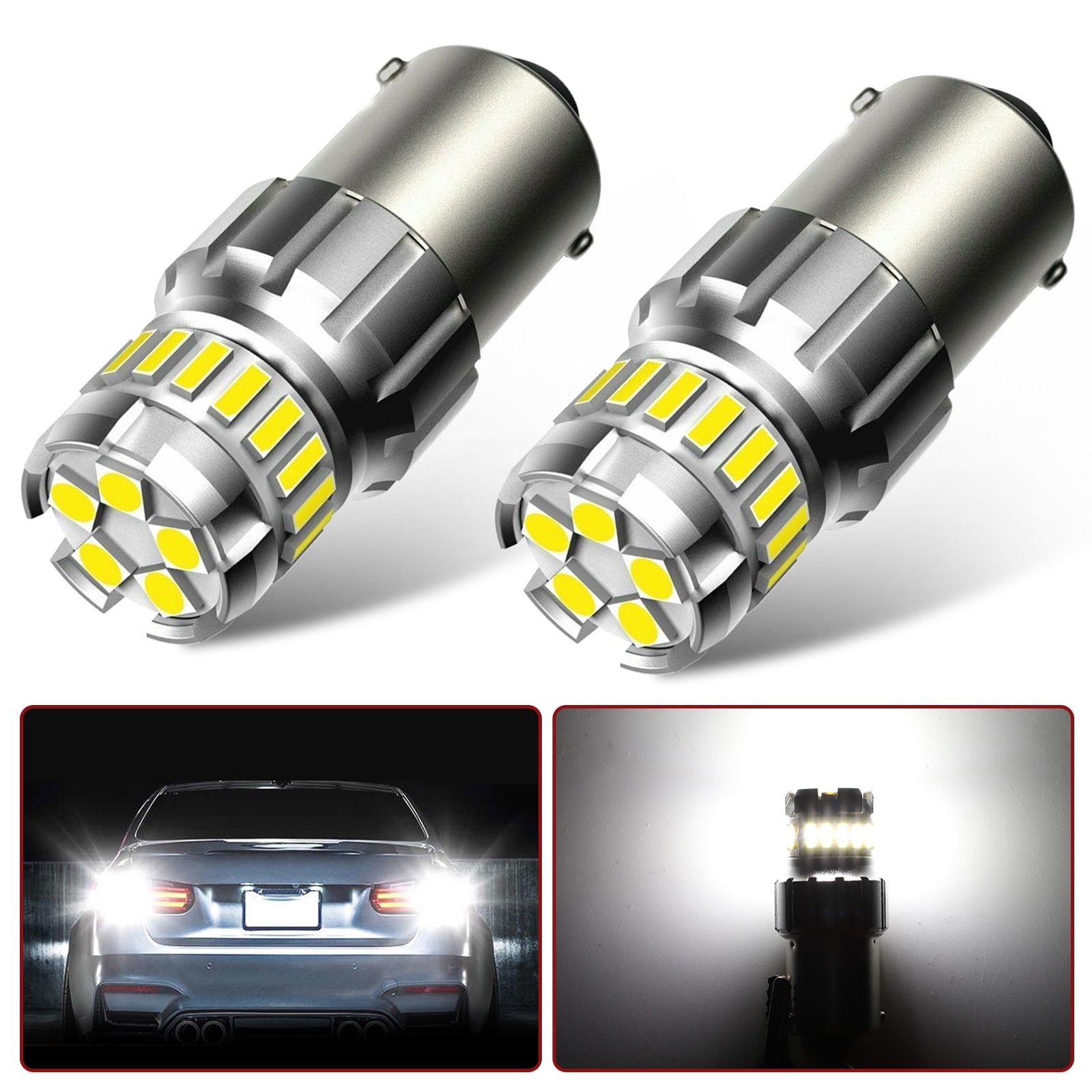 TSV 1156 LED Backup Reverse Light Bulbs, 1156 7506 P21W BA15S Backup