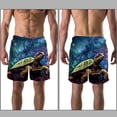 thumbnail image 3 of luoweisi Men's Beach Shorts Quick Dry Swim Trunks with Mesh Lining Sea Turtle S, 3 of 5