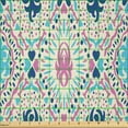 thumbnail image 2 of Ambesonne Abstract Fabric by the Yard Microfiber, Ornamental Arching Streaks, 2 Yards, Sky Blue Pink, 2 of 2