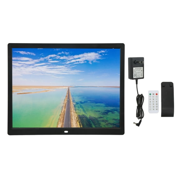 Smart Picture Frame, 15 Inch Digital Photo Frame Background Music Image Preview For Gifts US Plug